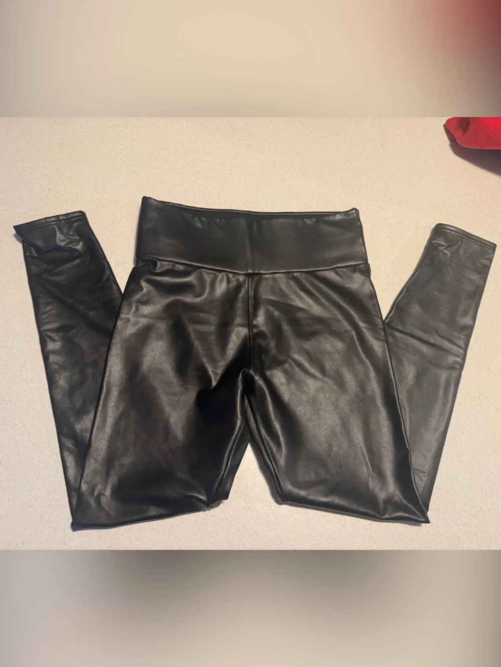 Black Faux Leather Leggings